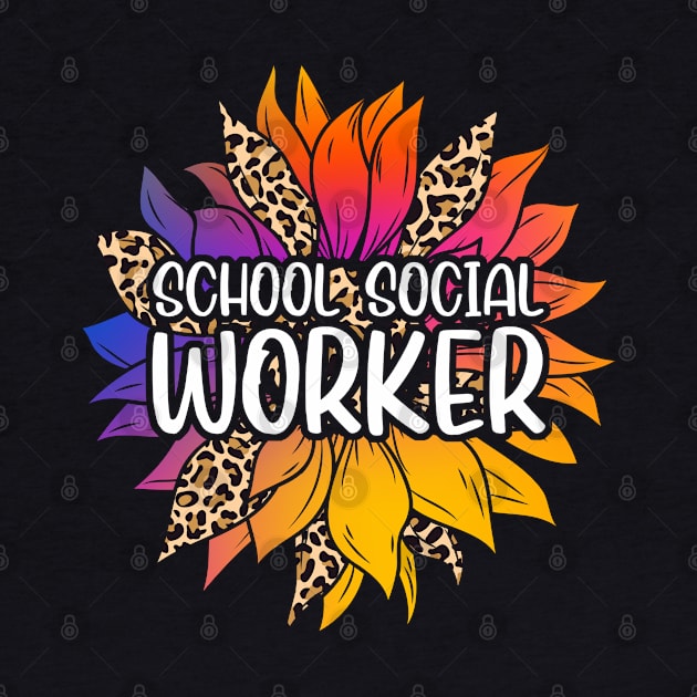 School Social Worker Sunflower by White Martian